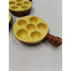 Lot 5 Poêlons Caquelons 6 Trous Escargot Émile Henry La Bourguignonne Escargots 