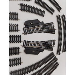 Lot Rails Lima Aiguillages Droite Et Gauche Jouef Ho Trains Rails Droit Courbe