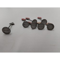 Lot De 7 Panneaux Anciens Dinky Toys Meccano Fer Jouet Modélisme Jouef Ho Trains