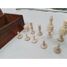 Antiquités fin du 19e pièces d'échecs de petite taille en os Jeu Échec Jeux 