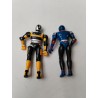 Lot De 2 Figurines 1995 1996 Bandai Masked Rider Super Gold Blue Kamen Saban