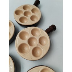 Lot 5 Poêlons Émile Henry Escargots Grès Caquelons La Bourguignonne