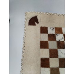 Grand Tapis De Jeu En Peau De Bête Échiquier Jeux D'échecs Échec Plateau Damier 