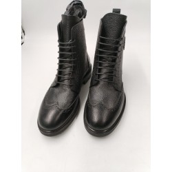 665 $ Roberto Cavalli Neuves 9.5 42,5 Boots Montantes A Lacets Noir 8399 RC