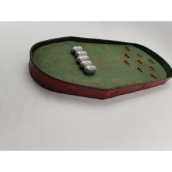 Rare Jeux De Comptoir Ancien Zanzi Culbute Jeu Des Culbultants Piste Métal...