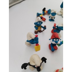 Lot De 15 Schtroumpfs Année 80 Peyo Schleich Bully Figurine Jouet Vintage