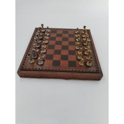 Jeu D'échecs Italfama Pièces En Métal Style Argent Et Or Plateau Coffret Luxe...