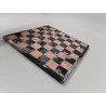 Plateau D'échec En Marbre Pierre Rose Fait Main Échiquier Jeux Echec Échecs 