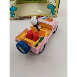 Stroumpfs 1983 Burago Jeep Cj-7 1103 Die Cast Métal Model 1/24 Smurfs Jouet 
