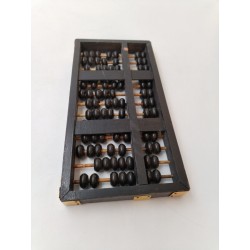 Boulier Bois Ancien Abacus Lotus Flower Brand 13 Tiges Bambou 91 Perles
