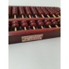 Boulier Bois Ancien Abacus Red Lion Lotus Flower Brand 13 Tiges Bambou 91 Perles