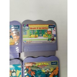 Lot 8 Jeux Vtech Vsmile Console Jeux Vidéo Éducatifs Disney Toy Story Spider Man