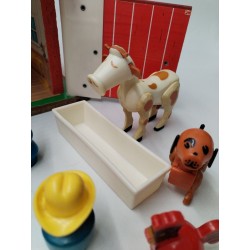 Fisher Price 1967 Play Family Farm Toy 915 Ferme Jouet Jeu Vintage Ensemble Lot