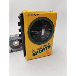 Sony Walkman Sports Wm-45 Stéréo Cassette Player Mdr W15 Headphones Baladeur K7 