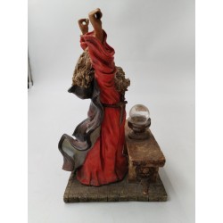 Figurine Statue WU 97 W U Magicien Merlin Magie Magique Boule De Cristal Eureka