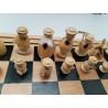 Jeu D'échecs Artisanal Sculpté Main Jeu Échec Villageois Tribu