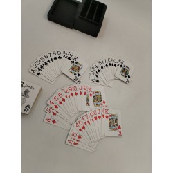 Coffret Jeux De Cartes As De Pique Bois Laqué Noir Boite Carte Jeu