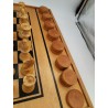 Grand Coffret Bois Jeux D'échecs Backgammon Tric Trac Jacquet Staunton Set...