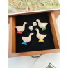 Jeu De L'oie Magnétique RC Créations Coffret Bois Réédition Ancienne Jfl Jeux...