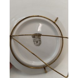 Limoges Porcelaines France Paris Notre Dame Assiette Sur Support