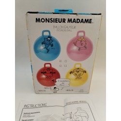 Monsieur Madame Ballon Sauteur 52 cms Modele Bleu Monsieur Génial Concept Jouet 