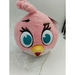 Peluche Neuve Stella ANGRY BIRDS oiseau Rose 25 cm Velours Neuf 