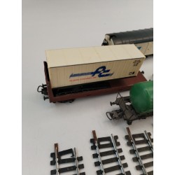 Lot Lima Pièces Wagon Citerne Bp Remorque Rails Trains Électroniques Circuit