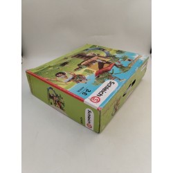 Farm World Schleich 42408 Ferme Cabane Bois Arbres Figurine Personnage Lego...