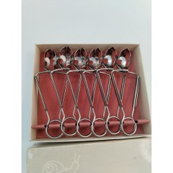 Coffret 6 Pinces À Escargots Inox Made In France Breveté Sgdg Pince Escargot 