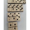 Jeu Dominos Ancien Double 6 Six Riveté Os Ébène 3 Rivets Jeux Anciens Domino