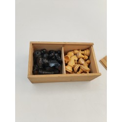 Jeux D'échecs Staunton Bois Verni Jeu Échec Échecs Chess Set Game Boite