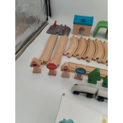 Trains En Bois IKEA LILLABO Railways 45 pièces Train Rails Jeu Jouet