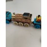 Lot De 4 Thomas Trains En Bois Aimanté Limited Édition Gold Paint Jeu Jouet...