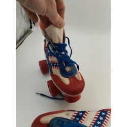 Paire roller Skate Marque Holly Couleurs USA patins à roulettes Taille 7.7 20 Cm