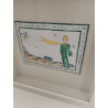 Le Petit Prince Peinture Signée Boignal Plaque Émaillé Encadré Création