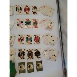 1979 Art Nouveau Bridge Canasta Altenburg Stralsunder Double Jeux De Cartes...
