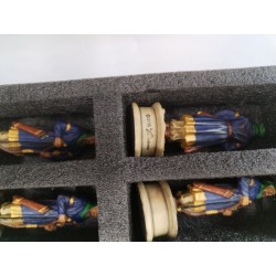 Grand Jeux D Échecs Figurines Croisés Vs Saladins Peint A La Main jeu echec