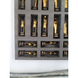 Grand Jeux D Échecs Egypte Pharaon Anubis Ankh Peint A La Main jeu echec