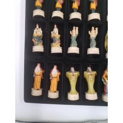 Grand Jeux D Échecs Merlin Dragons Chevalier  Peint A La Main jeu echec échec
