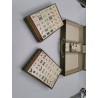 Coffret Valise Jeu De Mah-jong Os & Bambou État Neuf Mah Jong Jeux De Société 