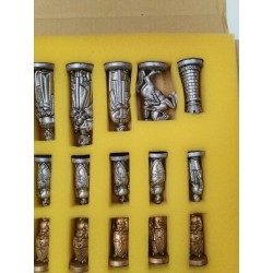 Deluxe Chess Set Jeux D'échecs Jeu Echec Chevalier Médiéval echecs Plastique