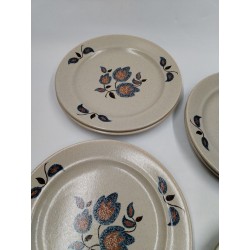 Sologne Faience De St Amand France 12 Assiettes A Dessert Vaisselle Art Table