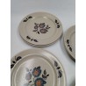Sologne Faience De St Amand France 12 Assiettes A Dessert Vaisselle Art Table