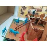 Fort Laramie Comansi Starlux Crescent Toy Jeu Ancien Geronimo Vs Buffalo Bill