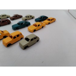 Lot 14 Voitures Jouef HO Mercedes Bmw Renault R5 4L Citroën Opel Golf Volkswagen