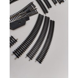 Lot Rails Lima Aiguillages Droite Et Gauche Jouef Ho Trains Rails Droit Courbe