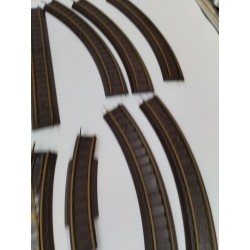 Lot De Rails Ancien Jouef Ho 622 628 Droit Courbe Aiguillage Montée Descentes