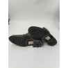 665 $ Roberto Cavalli Neuves 9.5 42,5 Boots Montantes A Lacets Noir 8399 RC