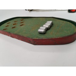 Rare Jeux De Comptoir Ancien Zanzi Culbute Jeu Des Culbultants Piste Métal...