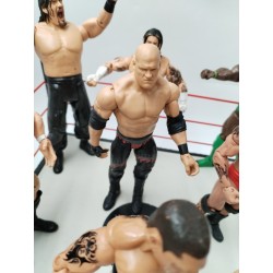Lot Catcheurs Et Ring W Raw Wwe Mattel Batista Cena Jakks Catch Figurines Jouet 